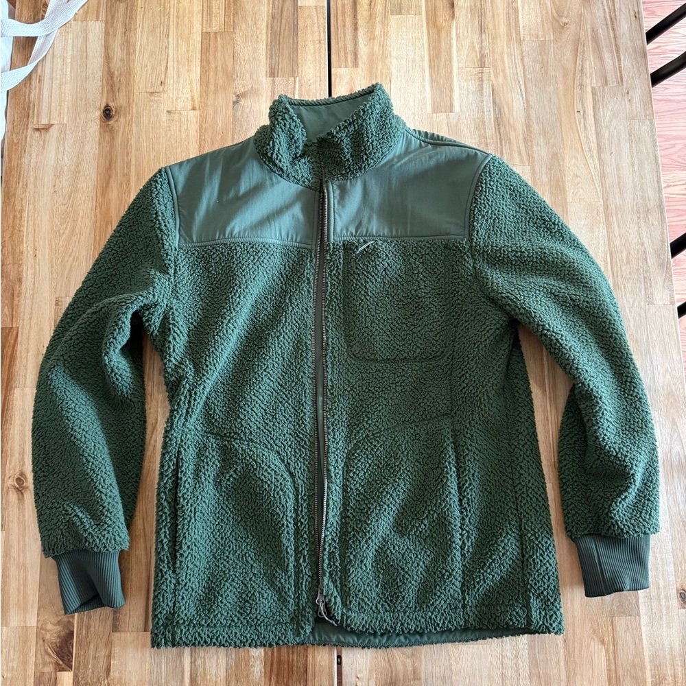 Men's Green Sherpa Jacket